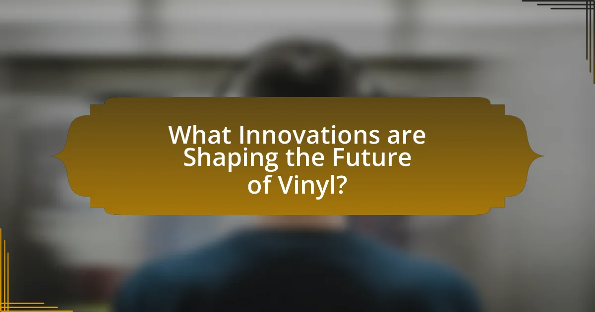 What Innovations are Shaping the Future of Vinyl?